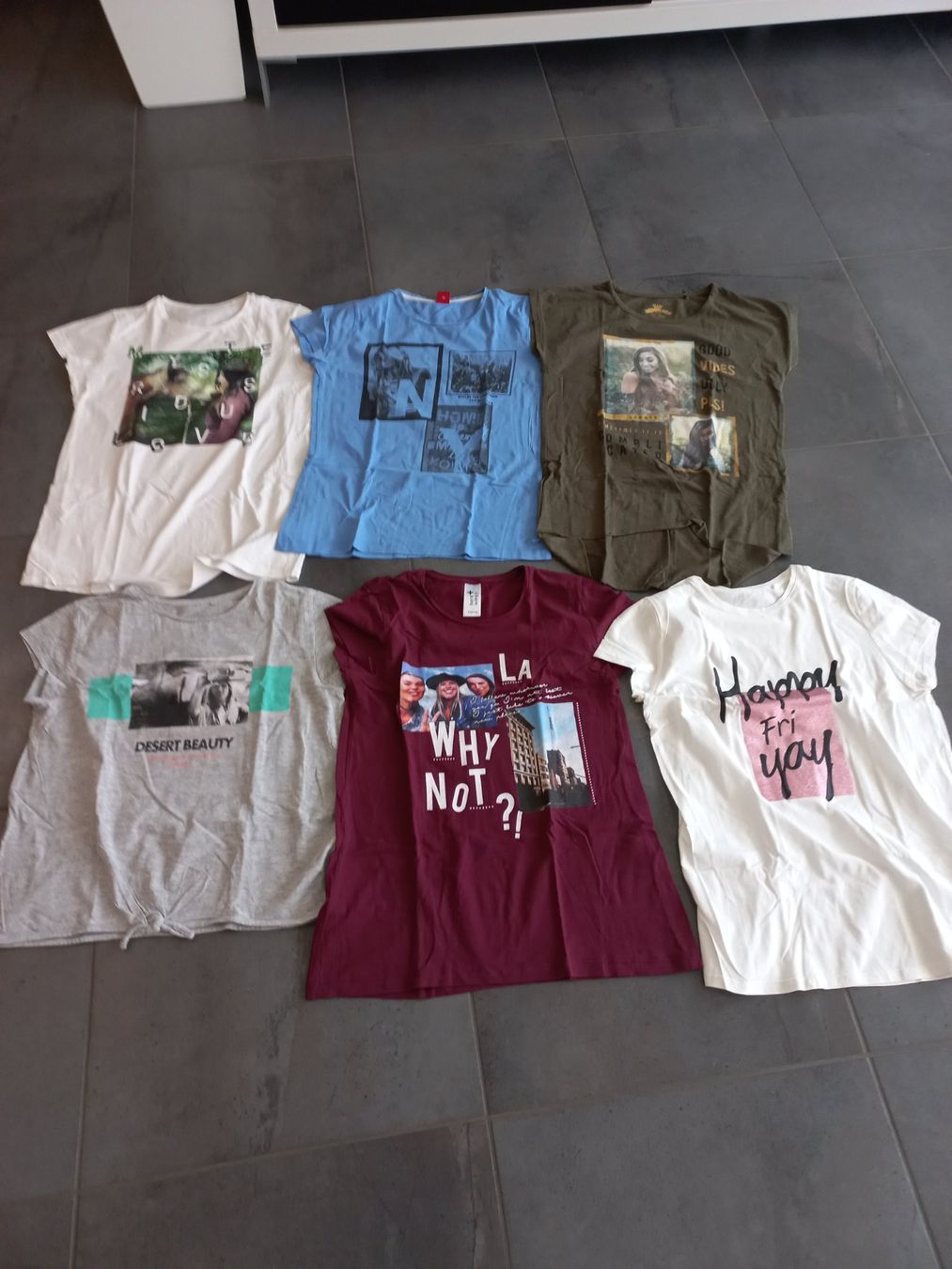 Camicette, T-shirt & Top: 6 T shirt Gr. 170/176 – Usato da Muri AG venduto da Bufr