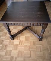 Salontisch aus Massivholz Couchtisch quadratisch