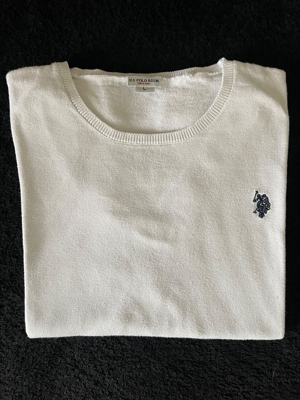 US Polo Pulls & Sweat-shirts: US Polo Assn. Pullover, weiss/creme, Gr L – D'occasion à Wangen b. Olten par VeraHa