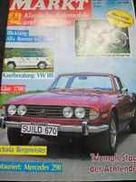 Oldtimer Markt 8/92 VW 181 Stag Glas 1700 Alfa Worblaufen xx