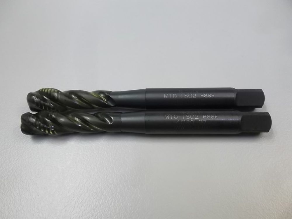 QUARKZMAN 2x HSS Gewindebohrer M10x1,25 - Titanbeschichtet Für Metall & Kunststoff