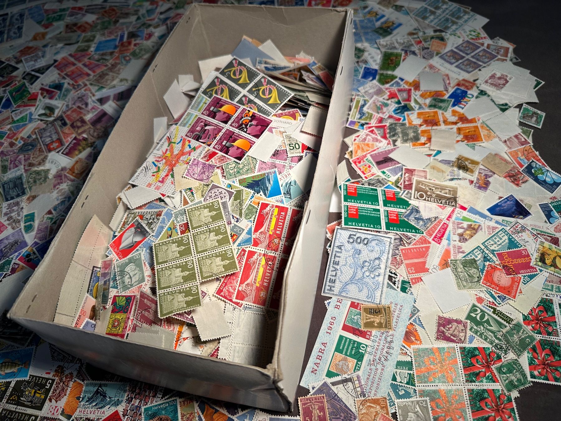 Alle Briefmarken: XXL Sammlung abgelöste Briefmarken CH – Gebraucht aus Stettfurt von 2442 4