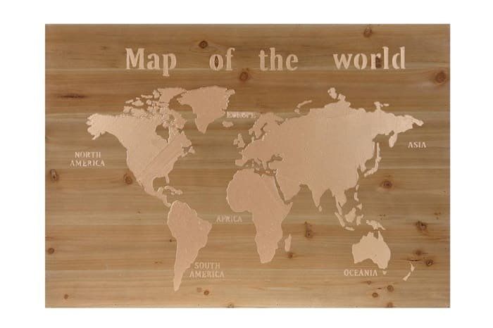 Tutte le decorazioni: Holzbild Weltkarte Gold – Nuovo e nell'imballaggio originale da Hagenbuch ZH venduto da CRDSchweiz