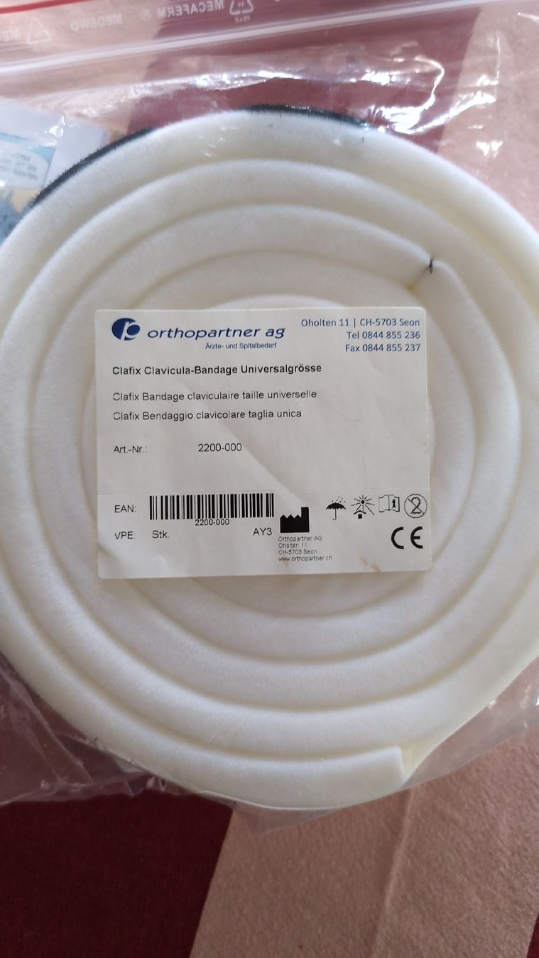 Attrezzature mediche: Clafix Rucksackverband Schlüsselbeinbandage neu – Nuovo e nell'imballaggio originale da Bern venduto da Orwahn 1