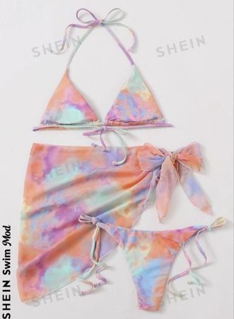 Bikini set paréo Taille S SHEIN Bikini Set Gr. S