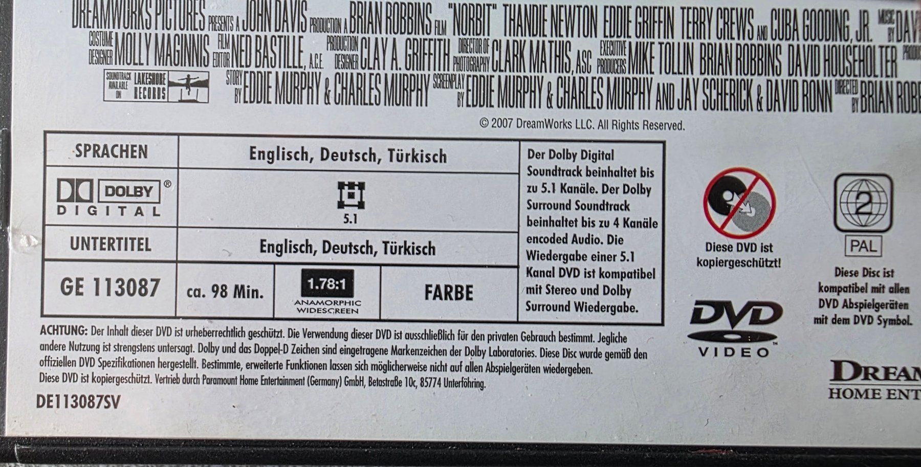 Alle DVDs: DVD Norbit - Eddie Murphy – Gebraucht aus Oetwil am See von fineli2 1