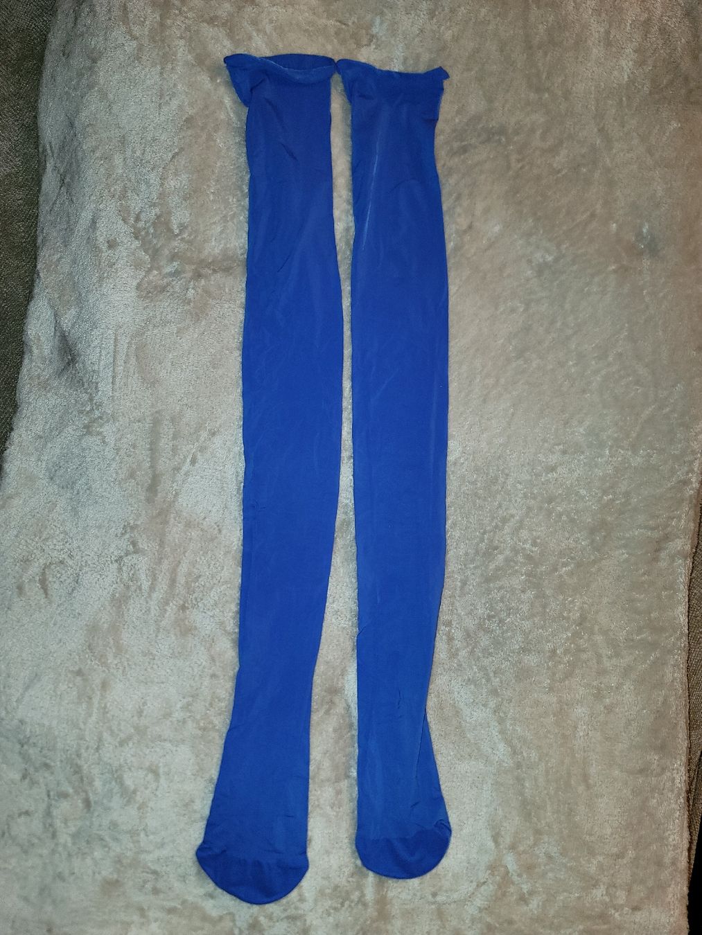 Buste & buste per spedizione: Blaue Kniestrümpfe, Overknees blue, Strapsen, nylons – Nuovo e nell'imballaggio originale da Zollikerberg venduto da Nice_Name 4