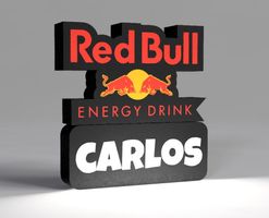 Lightbox lumière led RED-BULL - personnalisable