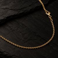 ANKERKETTE 18 Karat Gelbgold · Halskette Länge 42 cm · Neu