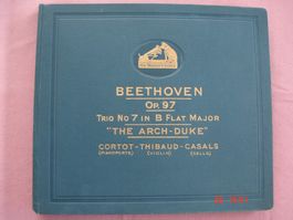 Schellackplattenalbum Beethoven Trio Nr.7 B-Dur Op.97