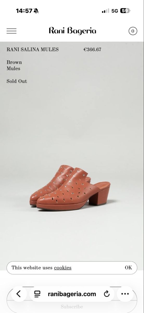 Damenschuhe: RANI BAGERIA SALINA MULES 38 – Gebraucht aus Zürich von StudioCardin 1