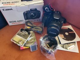 Canon EOS 600D Kit mit 18-55mm Objektiv, Tasche, 1x45Mb K.
