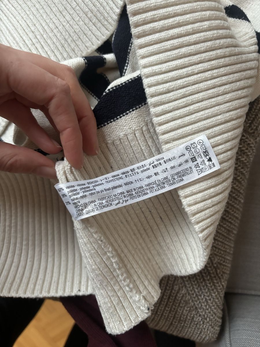 Zara Maglioni & Felpe: Zara Woman Sweater Oversized Striped S – Nuovo (secondo la descrizione) da Genève venduto da Bella_909 6