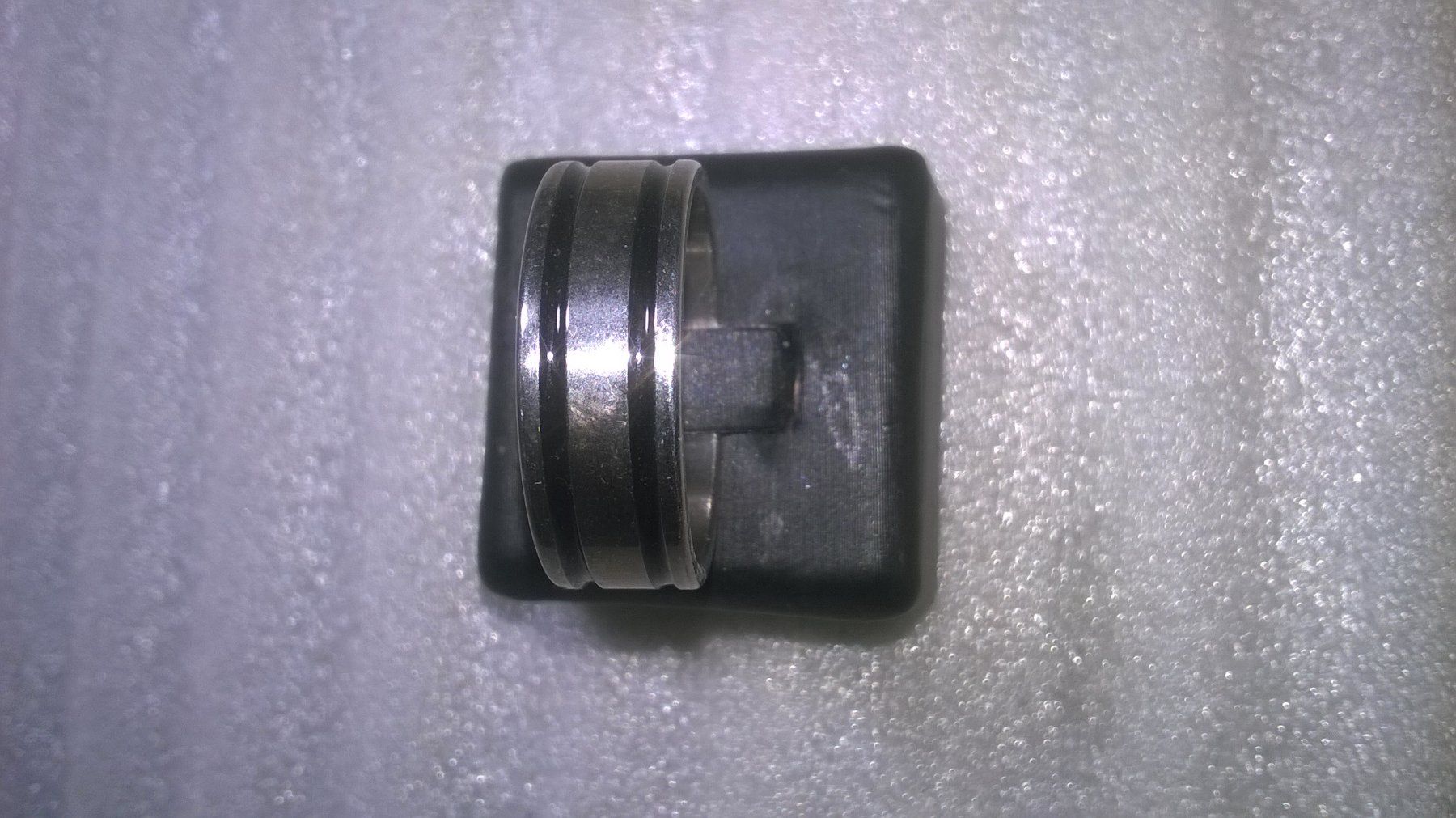 Anelli: ring edelsthal,,silber farbe,,mit schwarz gemacht – Nuovo (secondo la descrizione) da Basel venduto da bijoutrie_4 4