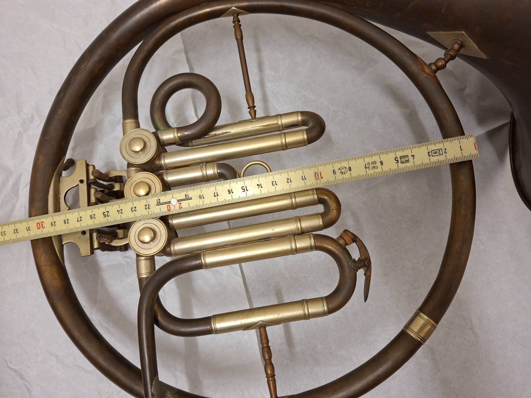 Instruments de musique: Waldhorn antik Messing mit Ventilen – D'occasion à Olten par Mezopotamya 6