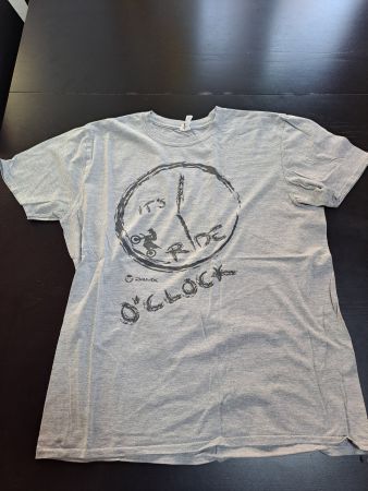 T-shirt 24MX grigio stampa moto taglia L usato