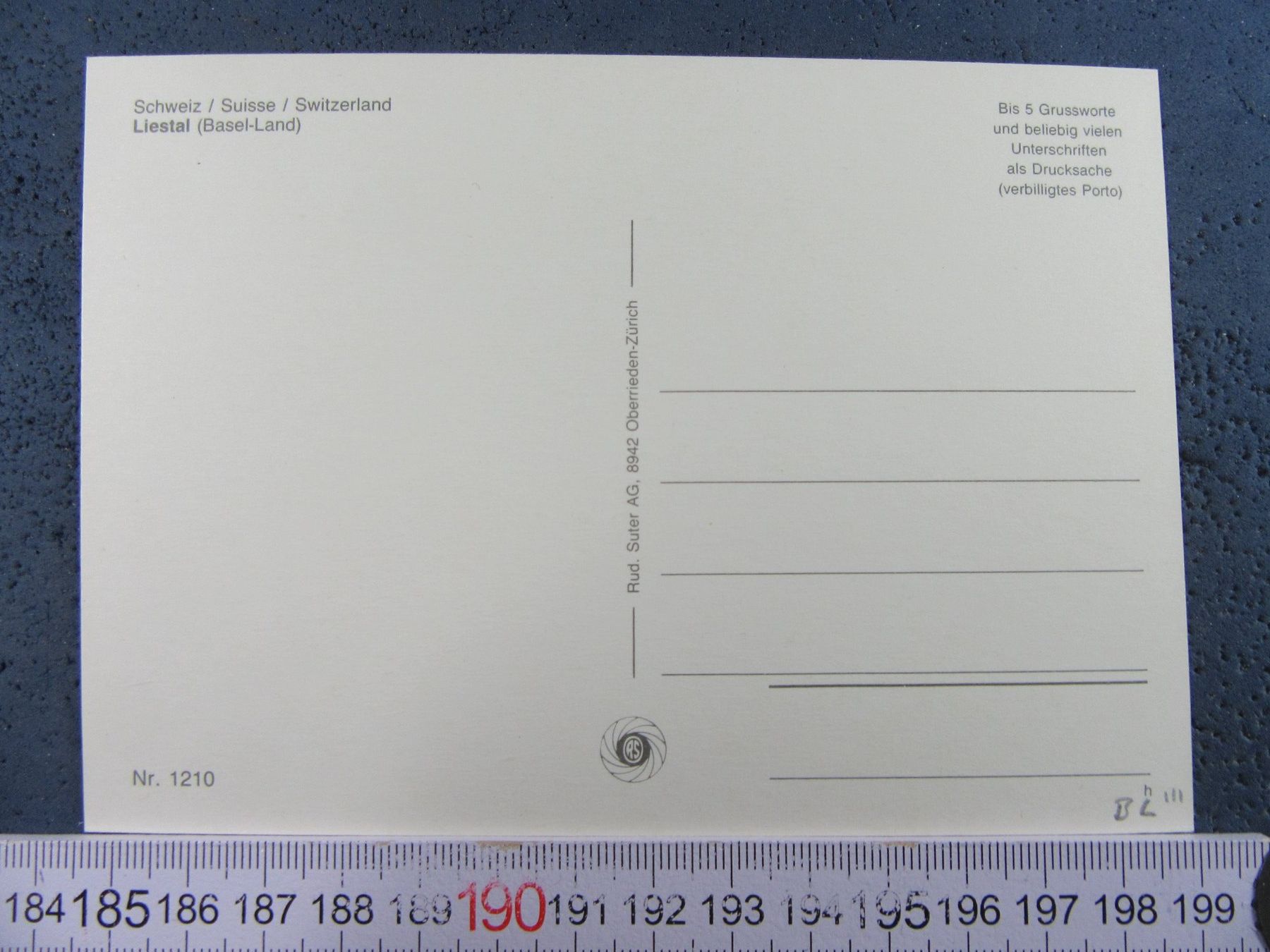 Cartoline postali: LIESTAL BL AK – Usato da Ettingen venduto da Hausi4711 1