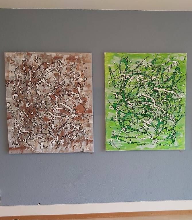 Dipinti: 2 grosse Bilder 100x120cm, Kunstarbeit – Usato da Ostermundigen venduto da d-p73