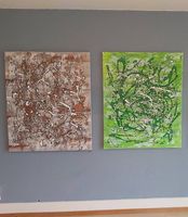 2 grosse Bilder 100x120cm, Kunstarbeit