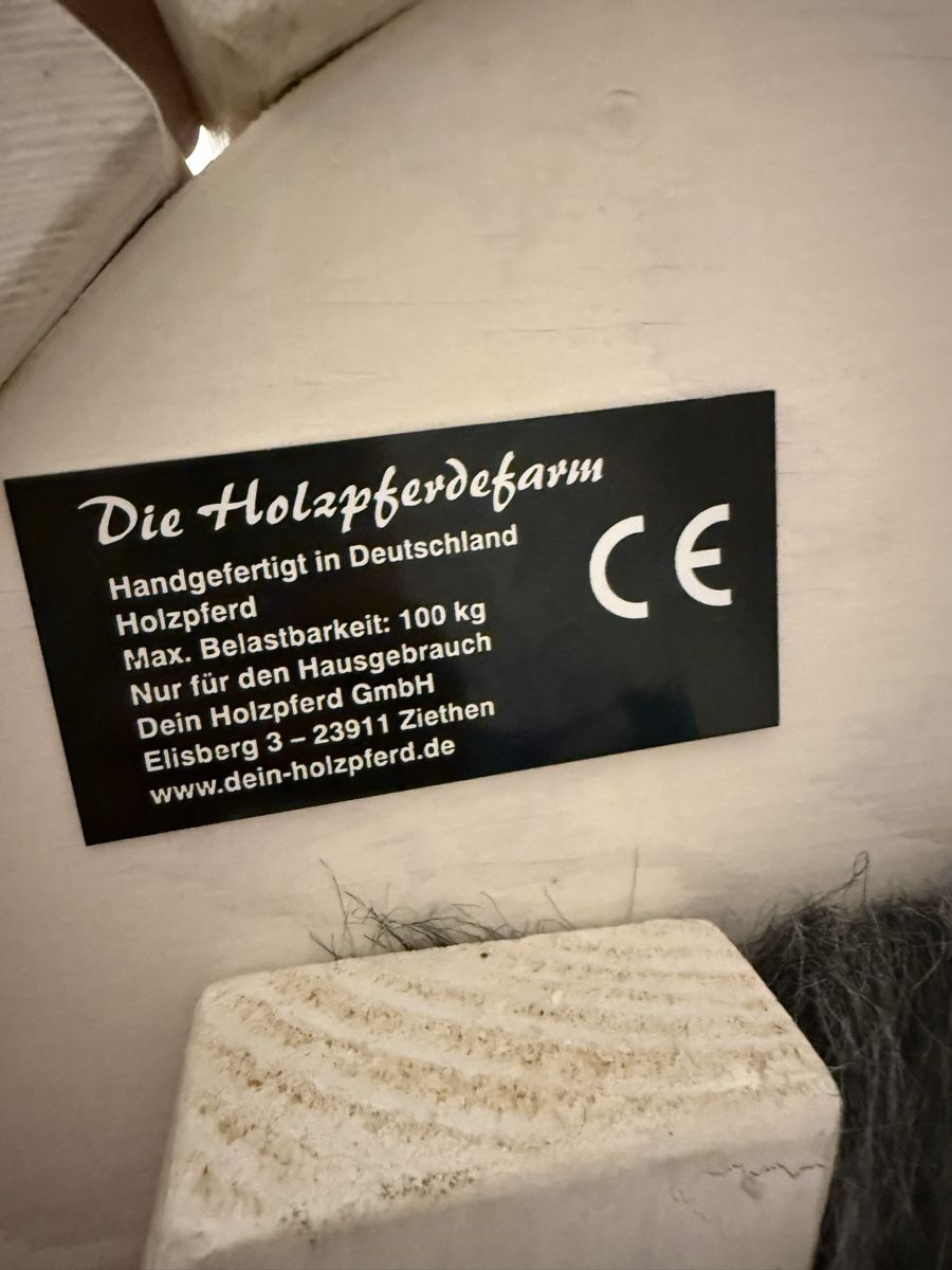 Giocattoli: Holzpferd mit Sattel und Satteldecke – Usato da Rümlang venduto da zflyfa0001 4