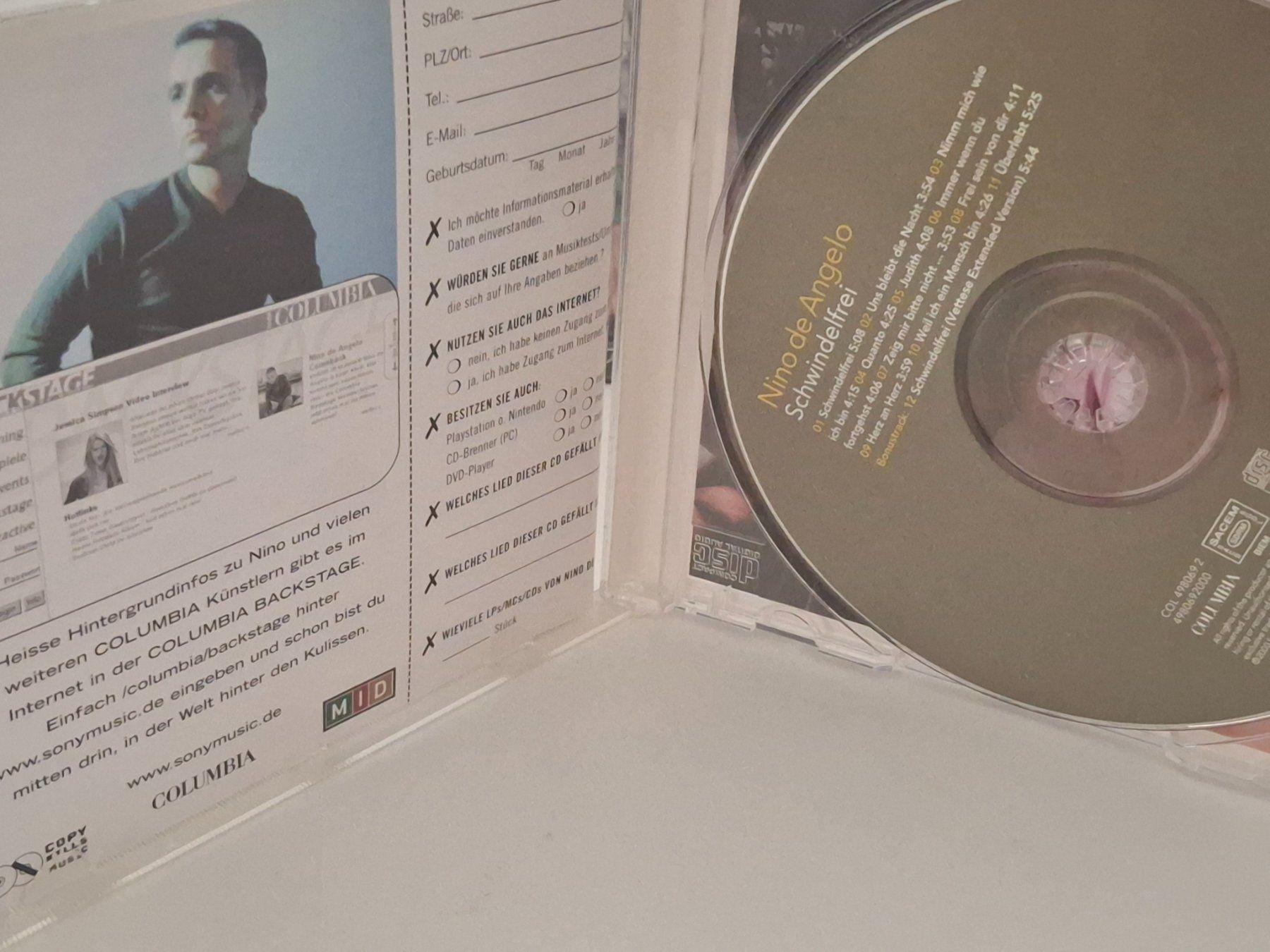 CD: CD Nino de Angelo - Schwindelfrei – Usato da Aarberg venduto da Jackup1 2