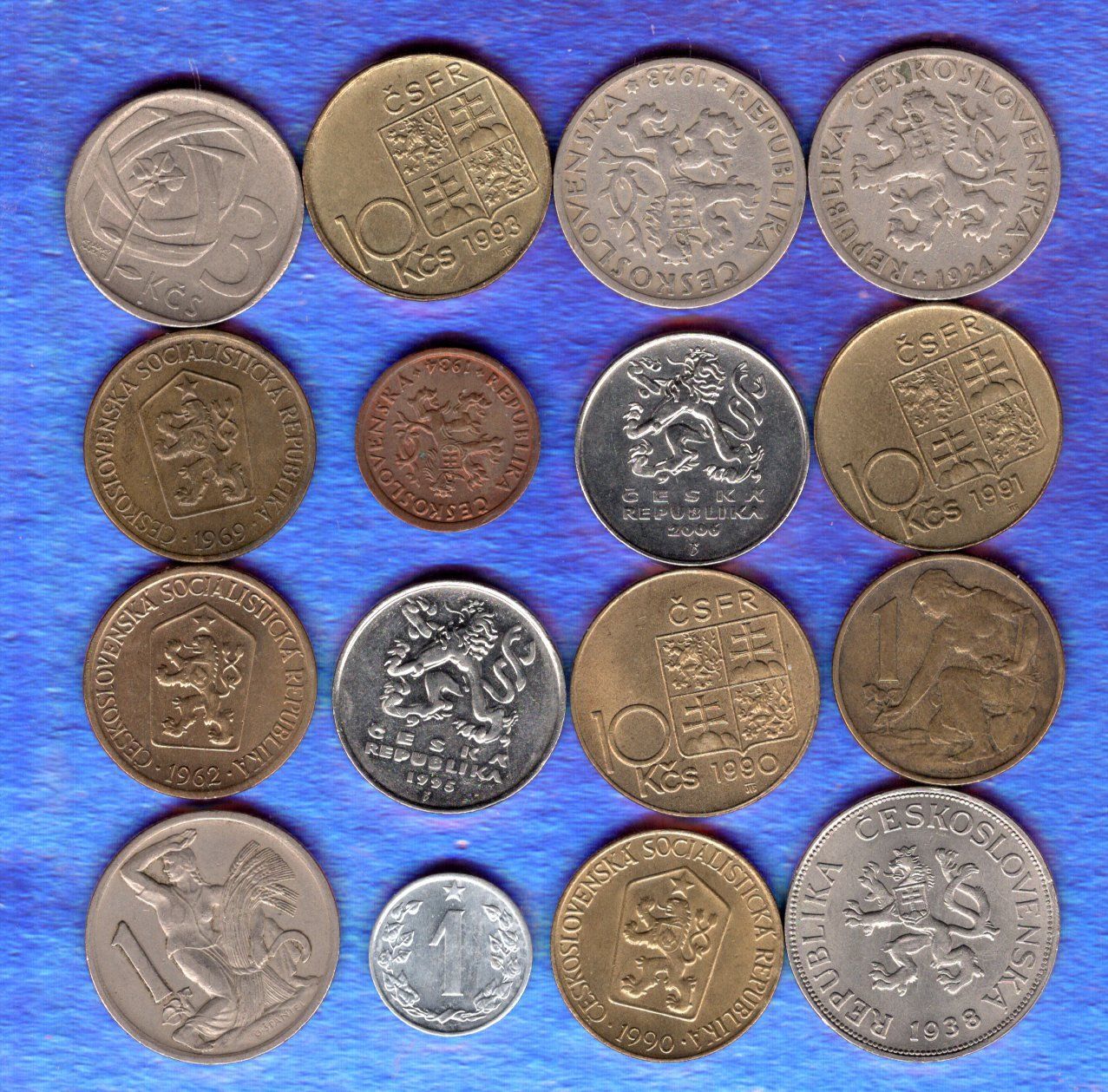 Tutti le monete: Czecoslovakai  coins 16 stück – Usato da Leibstadt venduto da baroc333 1
