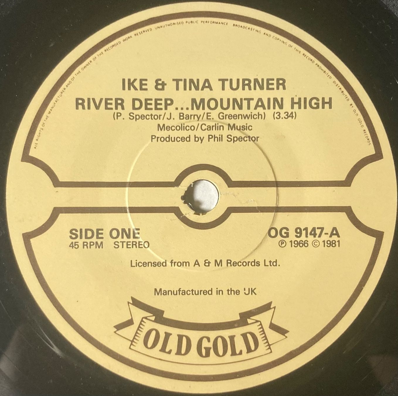 Vinyles: IKE & TINA TURNER - RIVER DEEP....MOUNTAIN HIGH – D'occasion à Poliez-Pittet par Newtown-Records 2