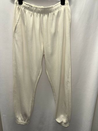 Beige Creme Trainerhose Baumwolle Gr. S/M (158)