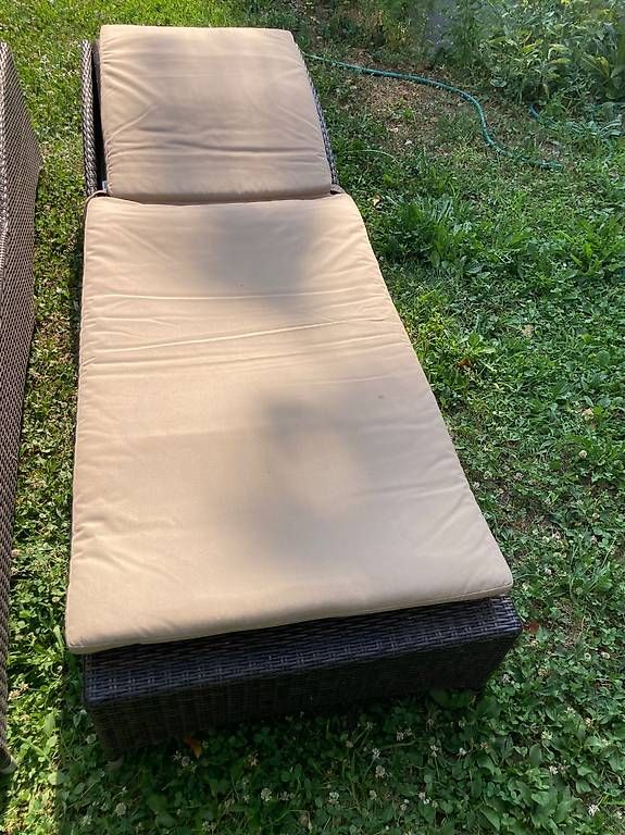 Sedie a sdraio: Lettino da giardino in ratan per esterni – Usato da Ascona venduto da ali_598k 4