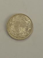 Schweizer 1 Fr. Silber Münze 1957, Sammlerstück Rarität UNZ!
