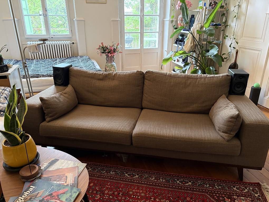 Divani: Canapé 3 places marron - Brown 3 Seater Sofa  – Usato da Chêne-Bougeries venduto da Frufru01 1