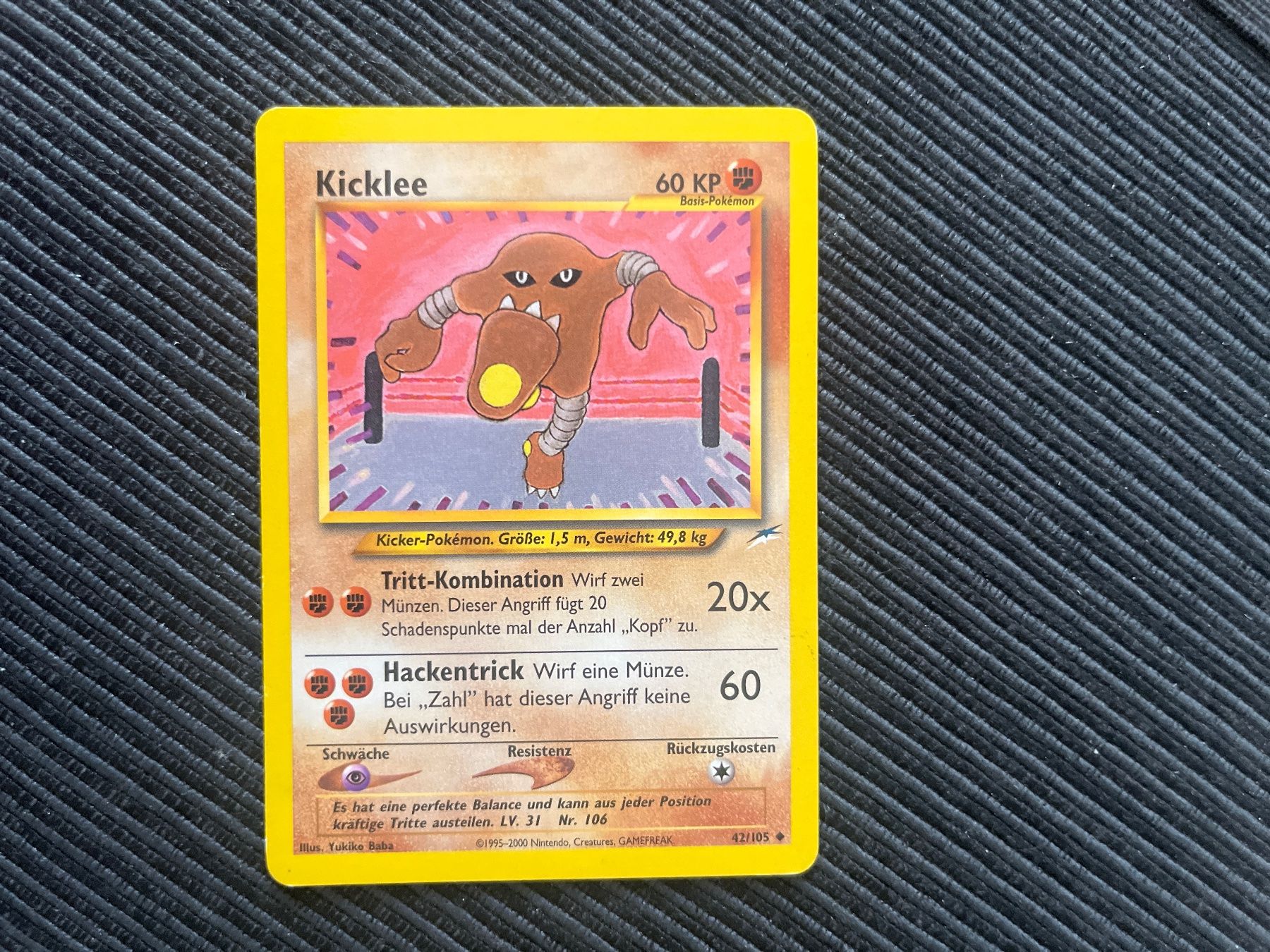 Pokémon Carte collezionabili: Pokemon Kicklee Neo Destiny – Usato da Wabern venduto da Collectfun