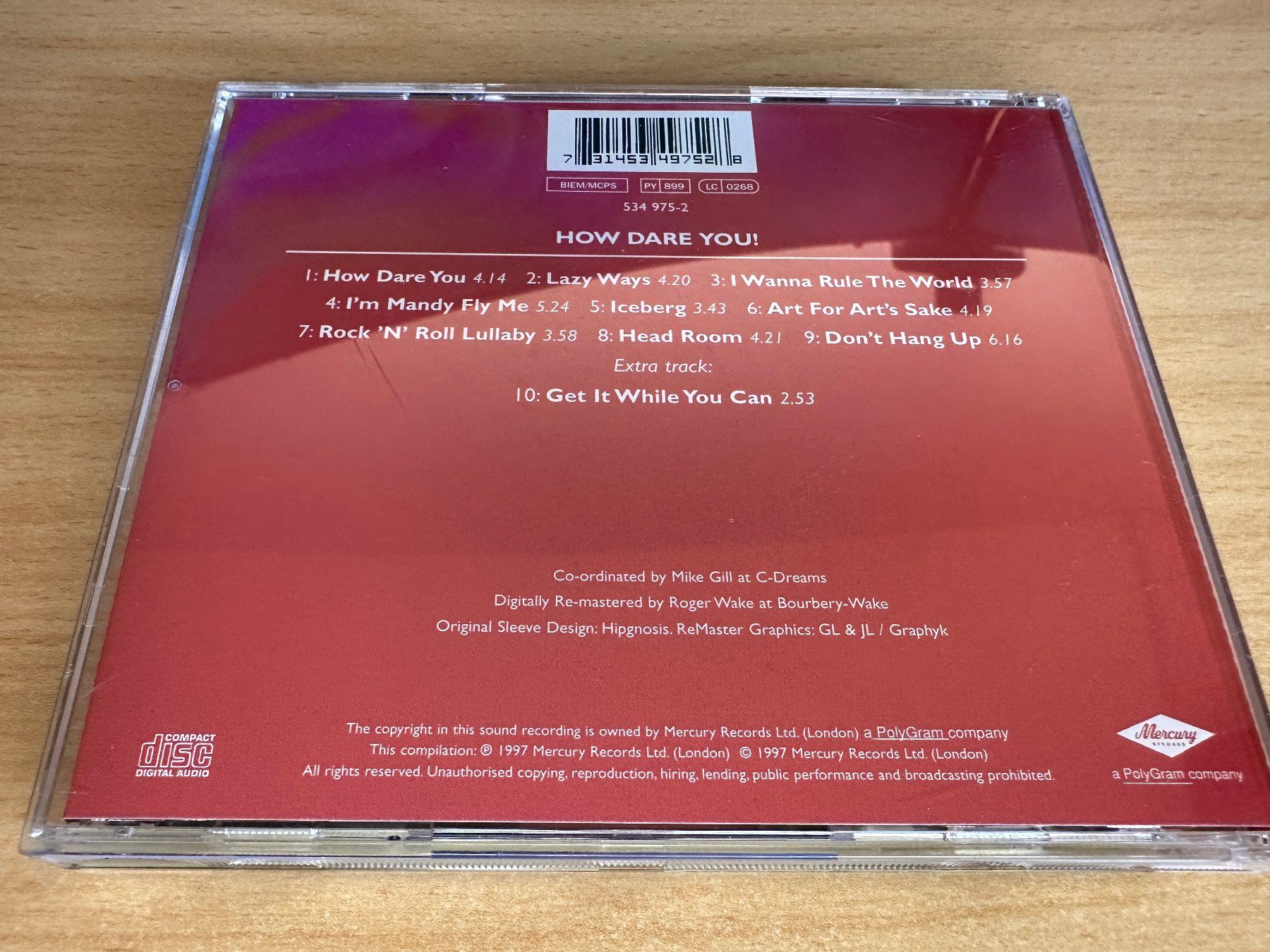 CD: 10cc – How Dare You! – Usato da Rikon im Tösstal venduto da Alpenmutz 1