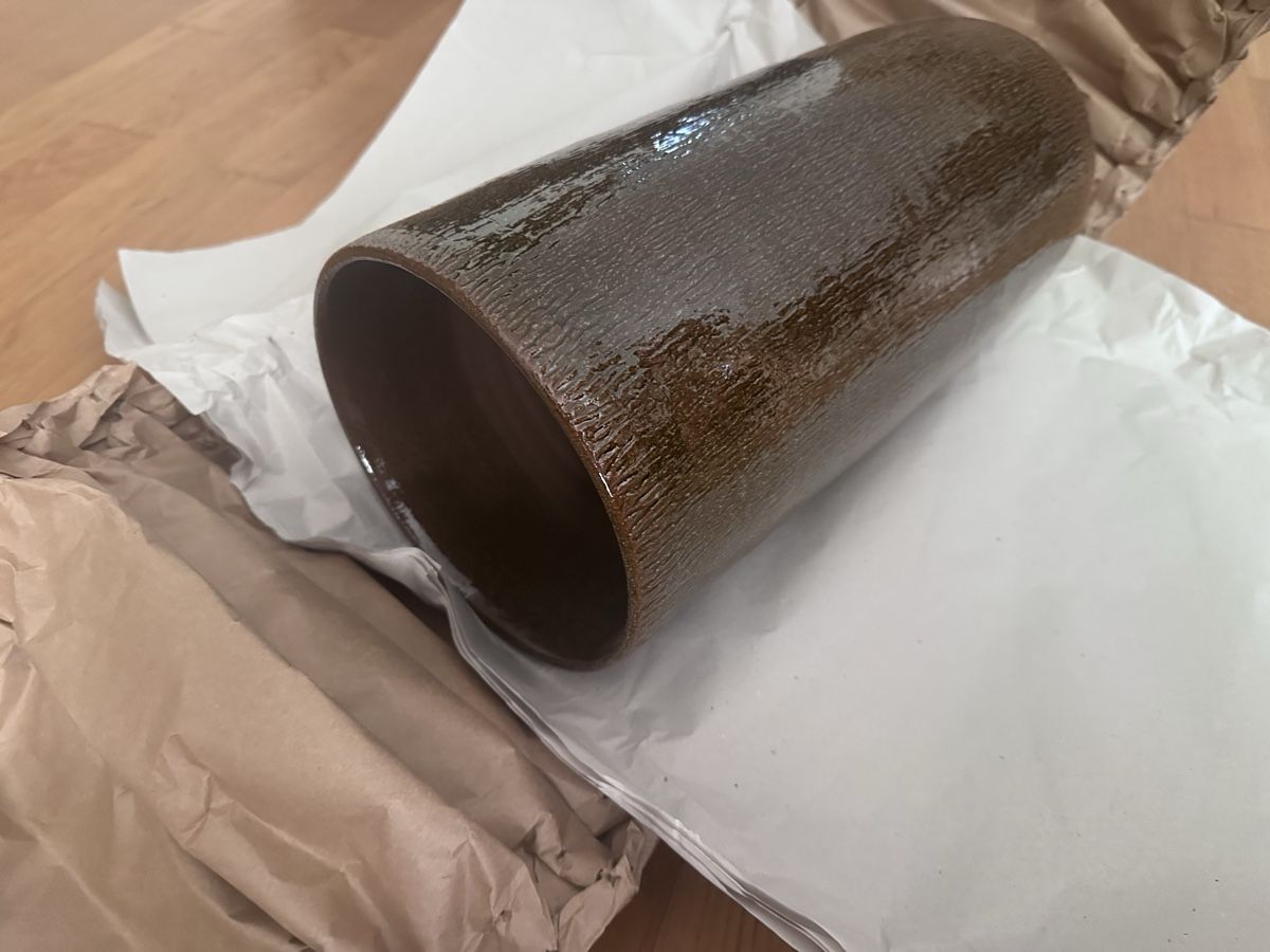 Pfister Vasen & Gefässe: Neu Bodenvase Keramik dunkelbraun – Neu und originalverpackt aus Kriens von Savas04 4