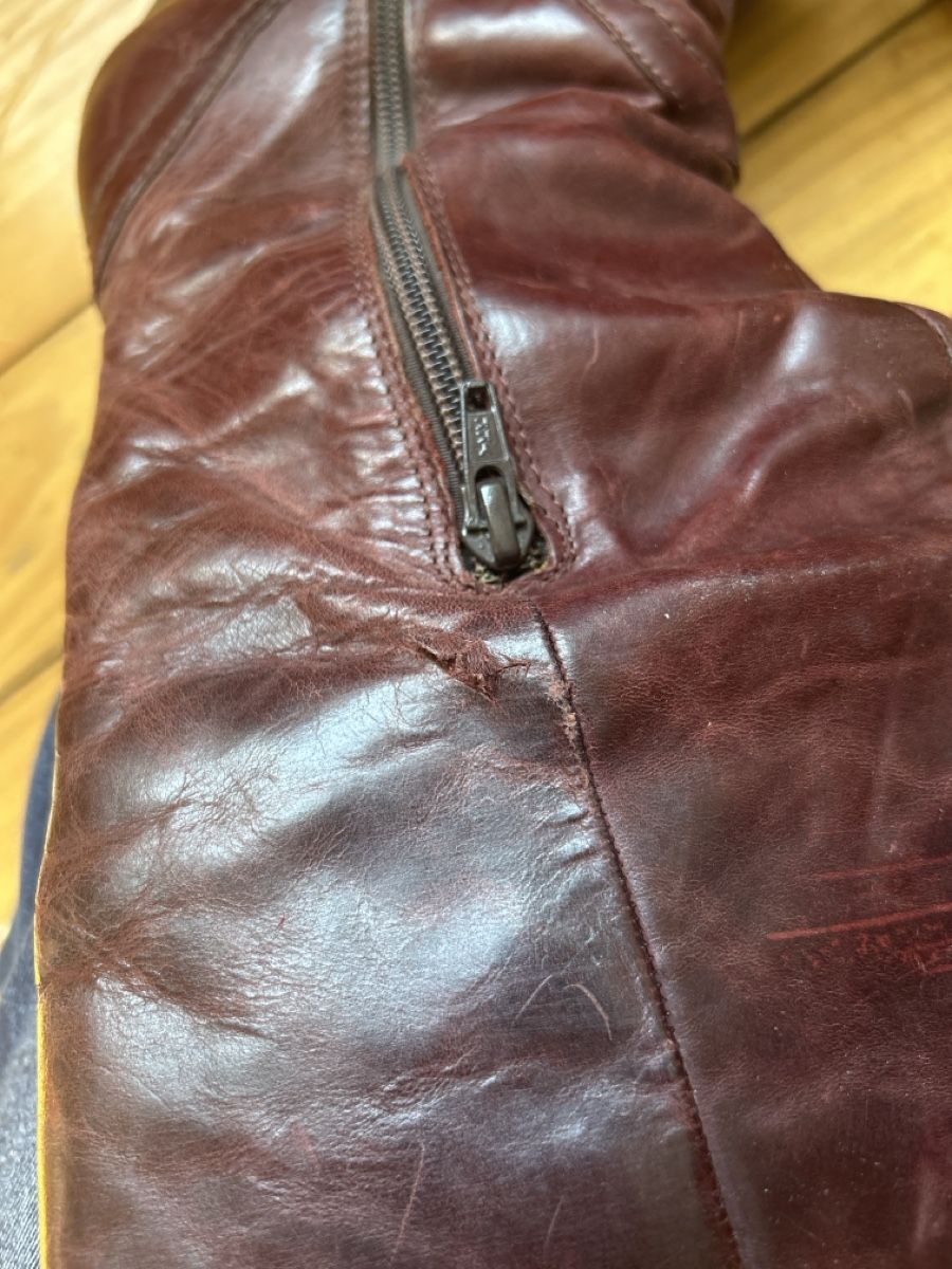 Scarpe da donna: BORDEAUXFARBENE LEDERSTIEFEL – Usato da Buchs AG venduto da Amalthe4 2