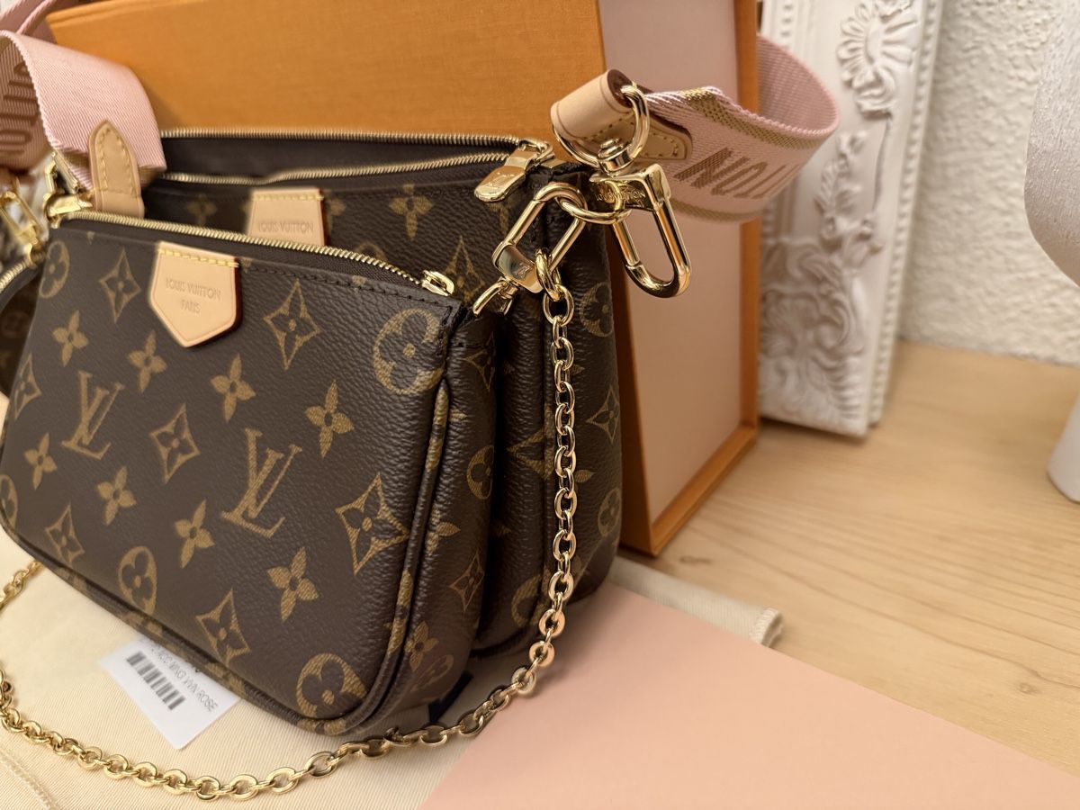 Louis Vuitton Taschen für Damen: Louis Vuitton Multi Pochette Accessoires MPA Rosa NEU – Neu (gemäss Beschreibung) aus Hirschthal von GR7000 3