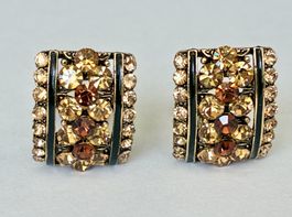 Vintage Ohrclips Modeschmuck in Box