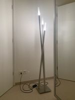 Stehleuchte 3-flammig Design Silber Metall funktionsfähig