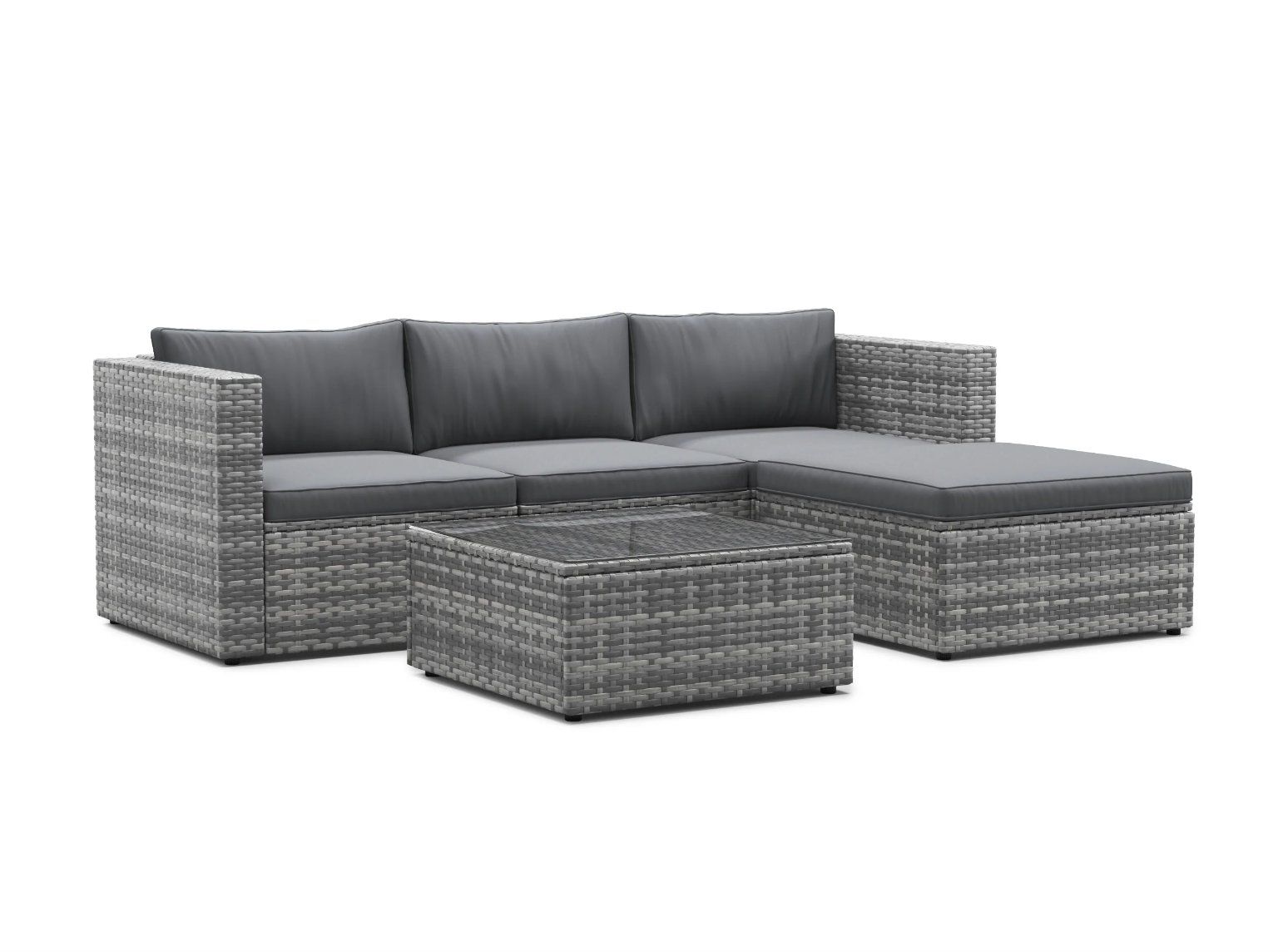 Divani: Rattanlounge MALIBU grau / anthrazit - Gratis Versand – Nuovo e nell'imballaggio originale da Kleinwangen venduto da Maluwa_GmbH