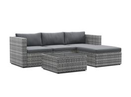 Rattanlounge MALIBU grau / anthrazit - Gratis Versand