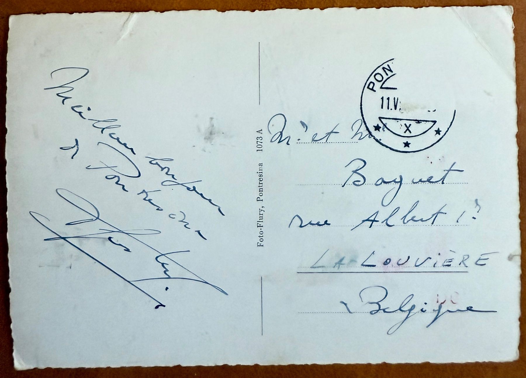 Cartoline postali: AK: Pontresina - m. Albula u. Crasta Mora – Usato da Lutry venduto da Ediego 1