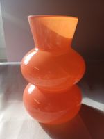 neu: Glasvase orange formschön Deko