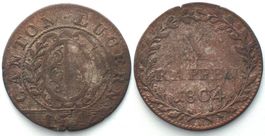LUZERN Batzen 1804 Billon SELTENES JAHR! ss