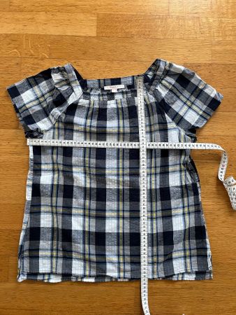 Sommerliches kariertes Damen T-Shirt, Grösse 36, Top Zustand