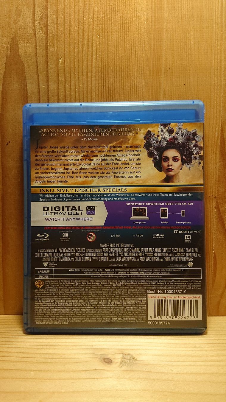 Tutti i DVDs: JUPITER ASCENDING Blu-Ray mit Channing Tatum – Usato da Wilderswil venduto da Exebub 1
