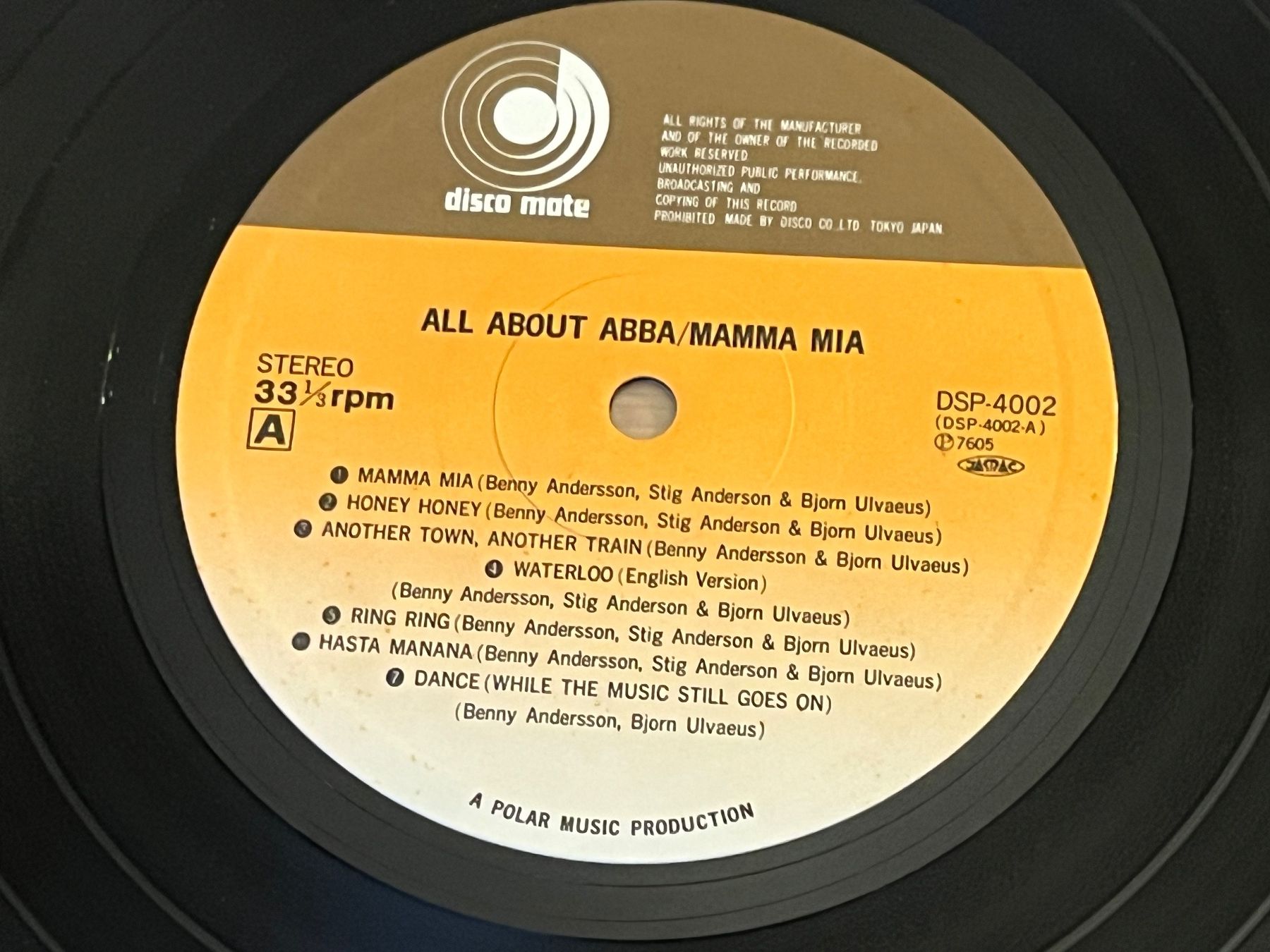 Dischi in vinile: ABBA All About ABBA LP Japan – Usato da Basel venduto da Vinyloase 2