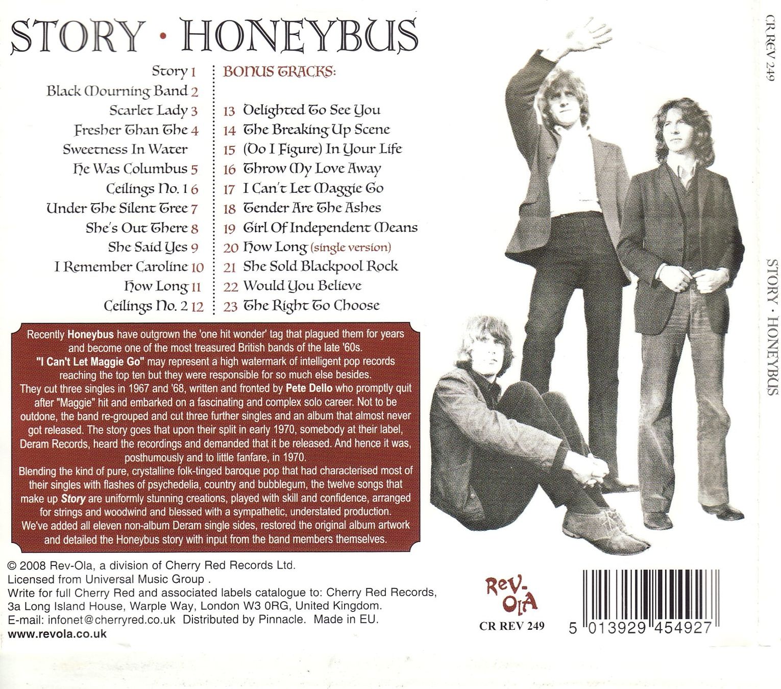 CD: Honeybus   Story – Nuovo (secondo la descrizione) da Boussens venduto da catfood01 1