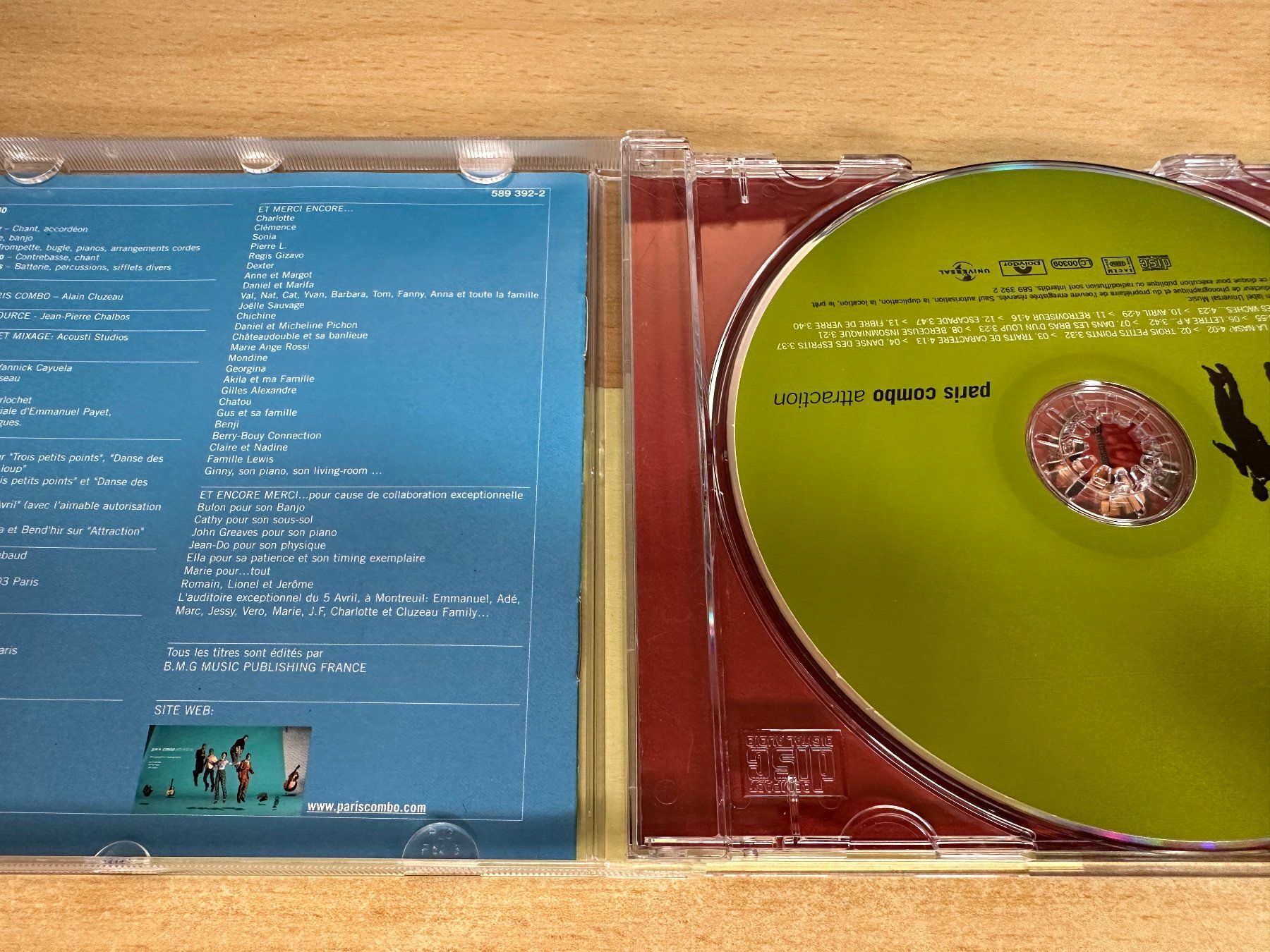 CD: B7 Paris Combo – Attraction – Usato da Rikon im Tösstal venduto da Alpenmutz 2