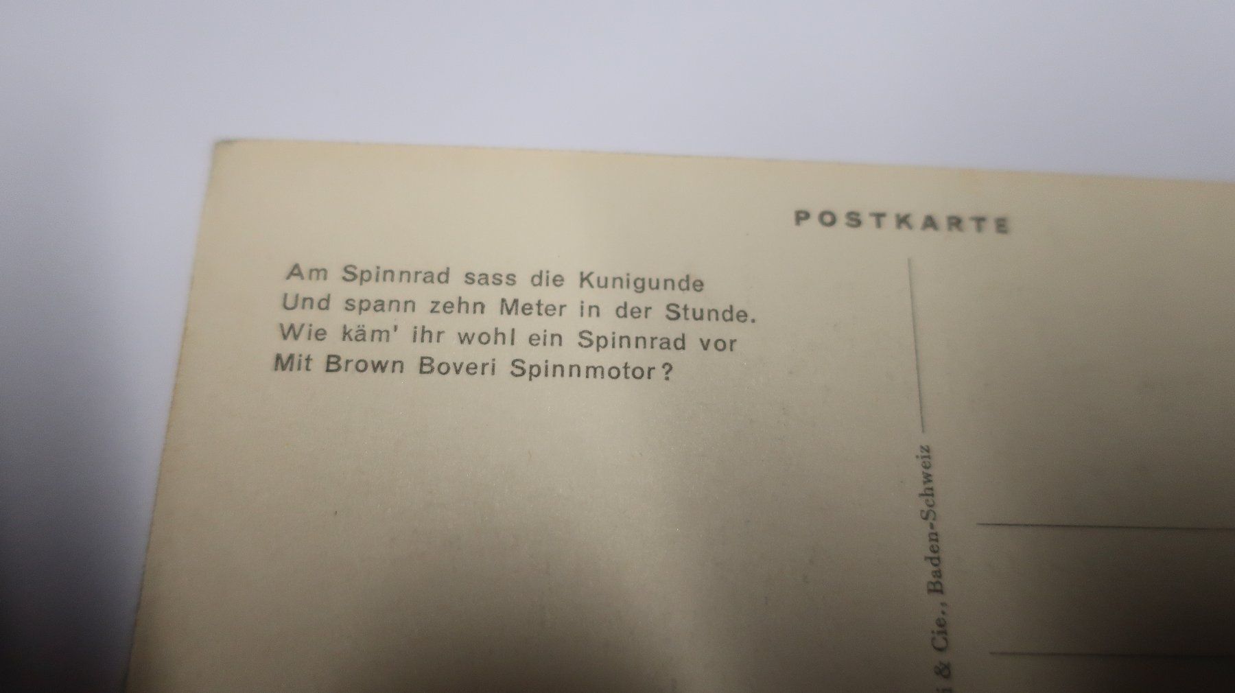 Cartoline postali: Es ging auch so, aber ... Brown Boveri Basel 1949 – Usato da Cormoret venduto da Pascalll2001 4