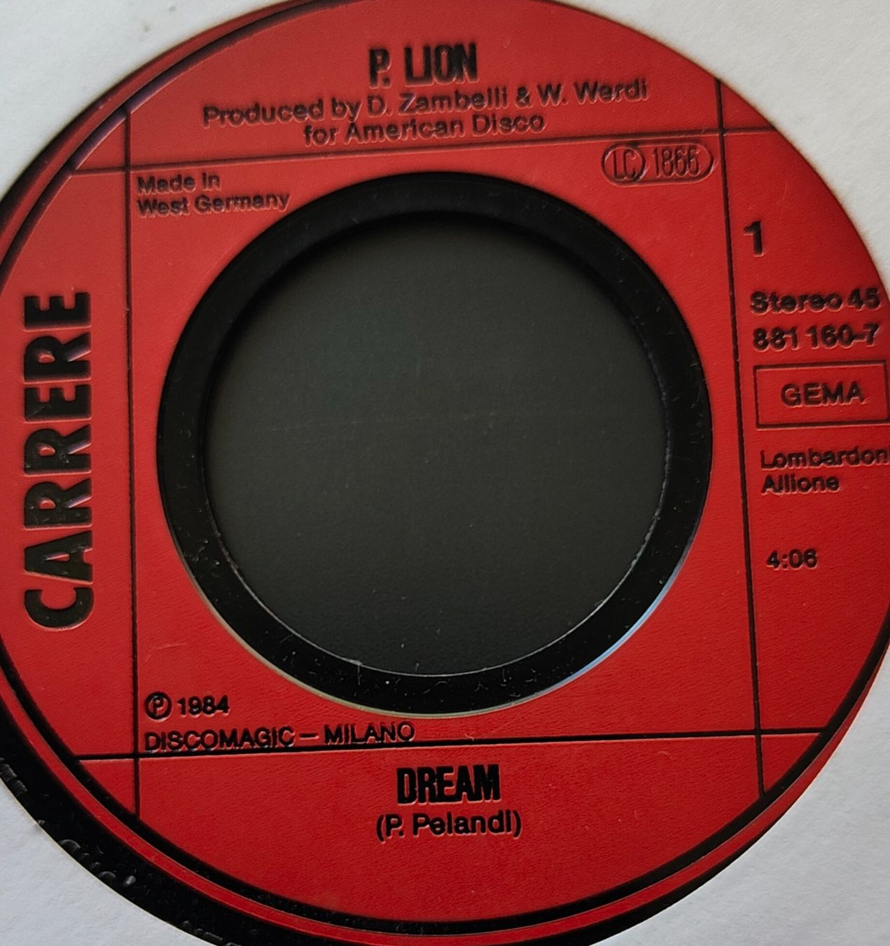 Dischi in vinile: Vinyl-Single P. Lion - Dream – Usato da Langenthal venduto da Modo39
